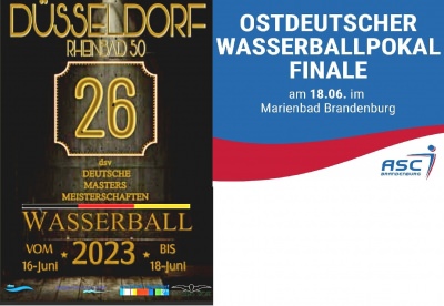 LGO-Pokal in Brandenburg und Deutsche Master Meisterschaften in Düsseldorf,  WUM Herren spielen am Wochenende bei zwei TOP-Veranstaltungen