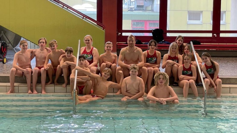 Junges U14 WUM Team sammelt bei der Vorrunde zur Ostdeutsche Wasserballmeisterschaft U14 (OWM) viel Erfahrung