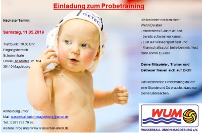 Kommendes Wasserball-Wochenende mit Probetraining und Mitteldeutscher Liga