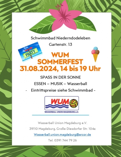 gelungenes Sommerfest der WUM